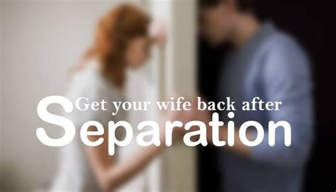 dating wife after separation